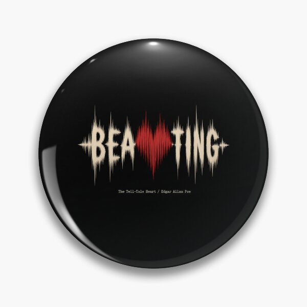 Item preview, The Tell-Tale Heart Audio Soundwave Beating Graphic designed and sold by Fenay Designs.