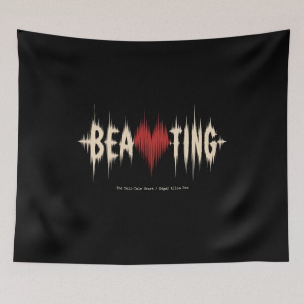 Item preview, The Tell-Tale Heart Audio Soundwave Beating Graphic designed and sold by Fenay Designs.