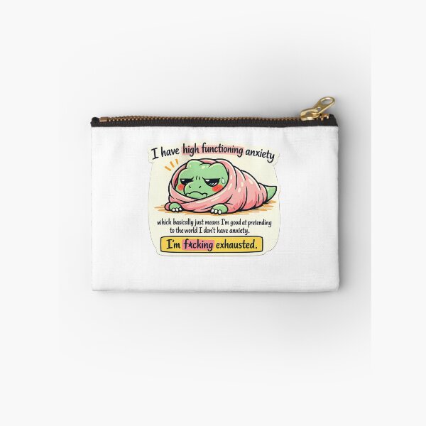 Item preview, Cozy Green T-Rex High Functioning Anxiety Blanket Sticker designed and sold by MIROUZ2000.