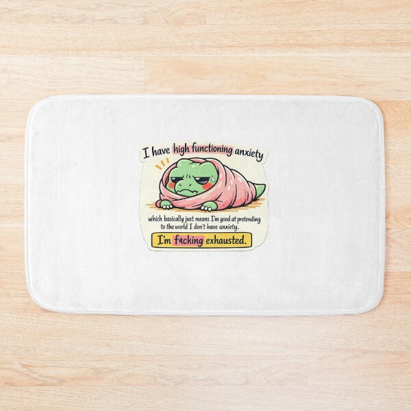 Item preview, Cozy Green T-Rex High Functioning Anxiety Blanket Sticker designed and sold by MIROUZ2000.
