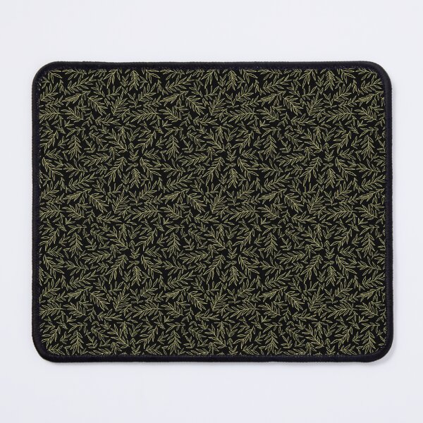 Item preview, Black Gold Delicate Leaf Sprig Pattern Botanical Elegant designed and sold by Zaya_art.