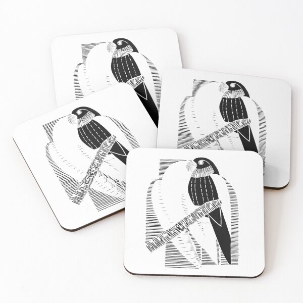 Item preview, Parakeet Art Minimalistic Vintage Design Drawing Decor Black (Parkieten) designed and sold by LockeL.