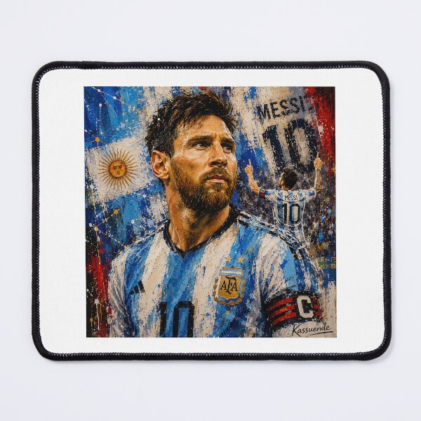 Item preview, Lionel Messi Portrait Art - GOAT Argentina Football Legend designed and sold by ArtistrySky.