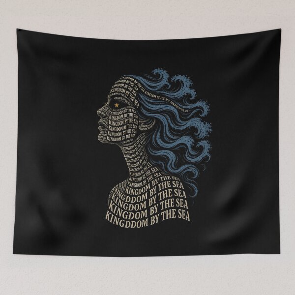 Item preview, Annabel Lee Kingdom By The Sea Typography Portrait Art designed and sold by Fenay Designs.