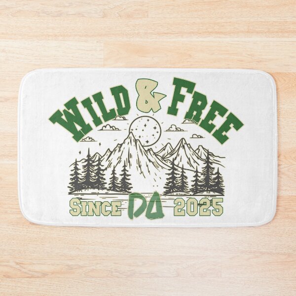 Item preview, Vintage Varsity Wild Free Since 2025 Mountain Nature Landscape Streetwear Graphic designed and sold by DesignArtist.ia.