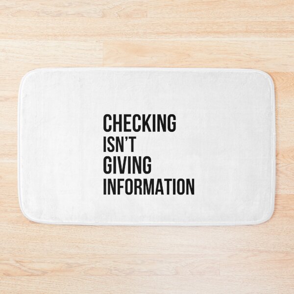 Item preview, Checking Isnt Giving Information Quote designed and sold by Kinyah88.