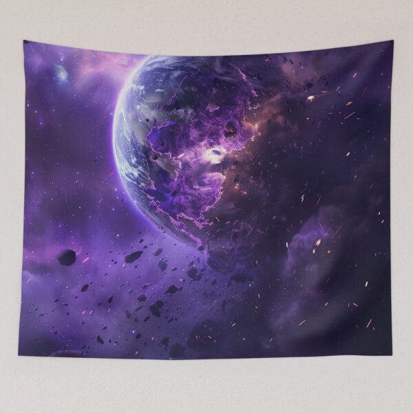 Item preview, Shattered Planet in a Cosmic Storm designed and sold by QuantumDrift.