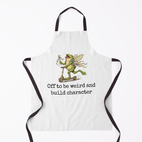 Item preview, Off To Be Weird And Build Character Funny Frog Fairy Cottagecore designed and sold by Mind-Drift.