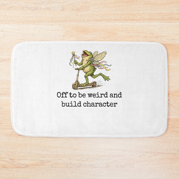 Item preview, Off To Be Weird And Build Character Funny Frog Fairy Cottagecore designed and sold by Mind-Drift.