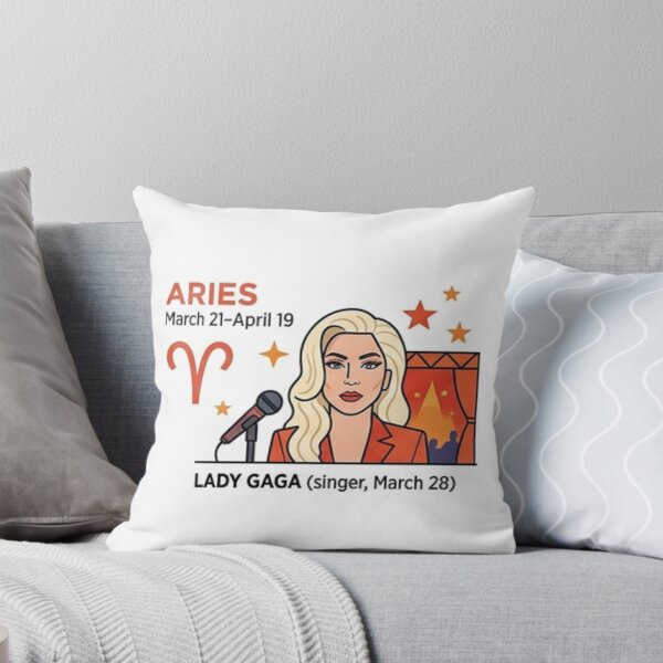 Item preview, Aries Power Lady Gaga Modern Zodiac Icon Art designed and sold by layalistoresa.