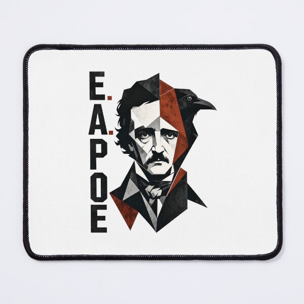 Item preview, Edgar Allan Poe Abstract Geometric Raven Portrait Poster designed and sold by Fenay Designs.