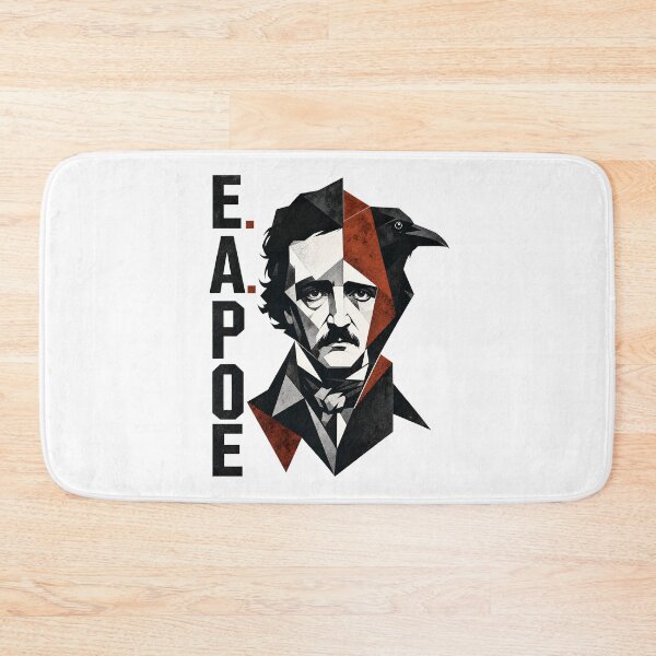 Item preview, Edgar Allan Poe Abstract Geometric Raven Portrait Poster designed and sold by Fenay Designs.