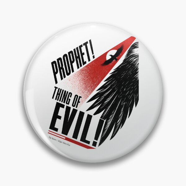 Item preview, The Raven Prophet Thing of Evil Gothic Silhouette Art designed and sold by Fenay Designs.