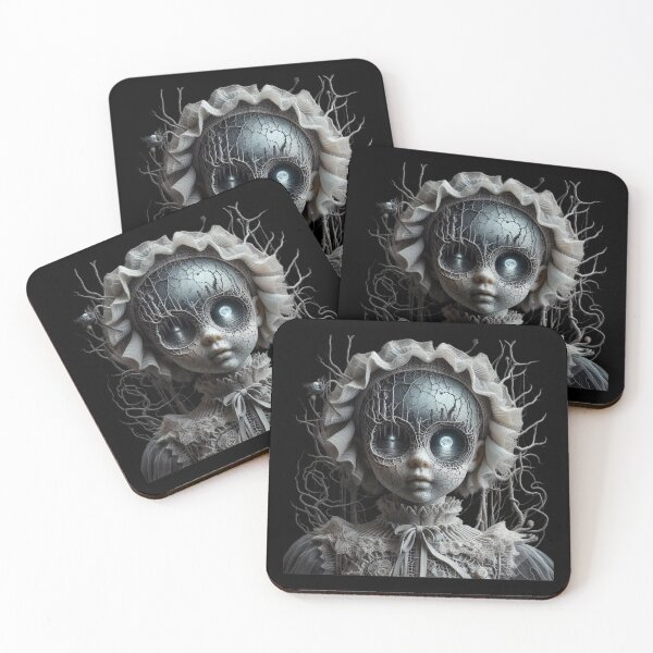 Item preview, Gothic Botanical Lace Doll with Dark Forest Soul and Moon Tide designed and sold by LujziWorld.