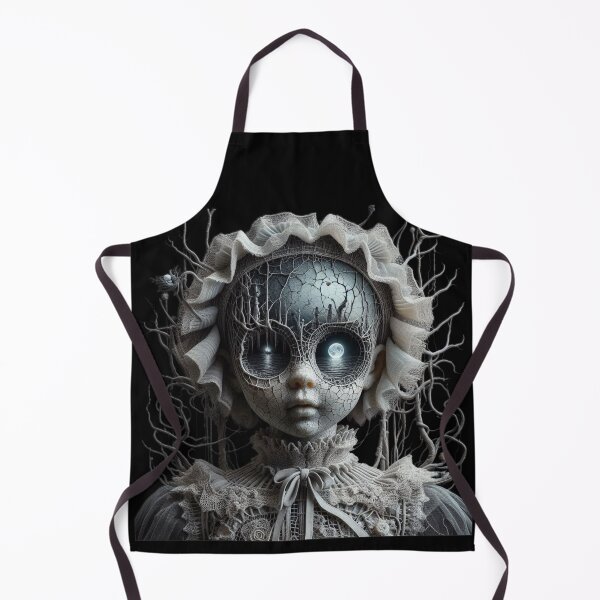 Item preview, Gothic Botanical Lace Doll with Dark Forest Soul and Moon Tide designed and sold by LujziWorld.