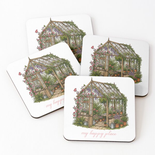 Item preview, My Happy Place Greenhouse – Botanical Garden Lover Design designed and sold by ArtFromBeyond.