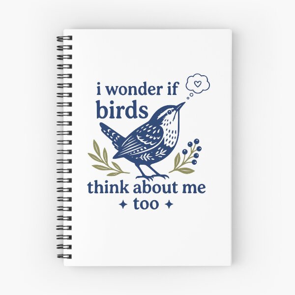 Item preview, I Wonder If Birds Think About Me Too Funny Bird Lover Nature designed and sold by Mind-Drift.