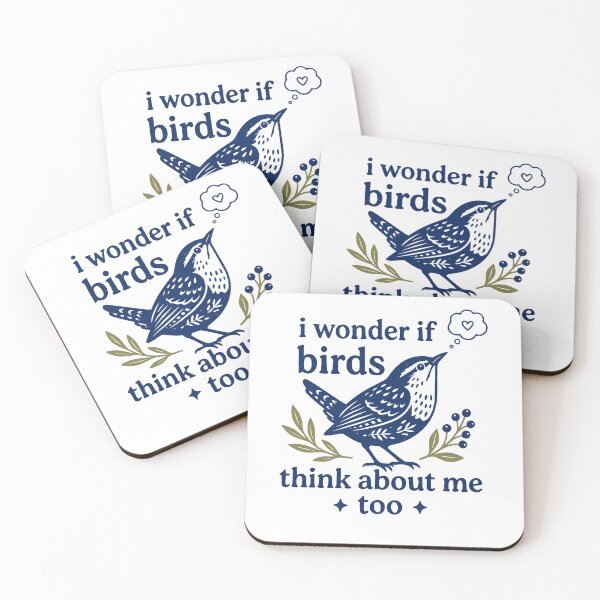 Item preview, I Wonder If Birds Think About Me Too Funny Bird Lover Nature designed and sold by Mind-Drift.