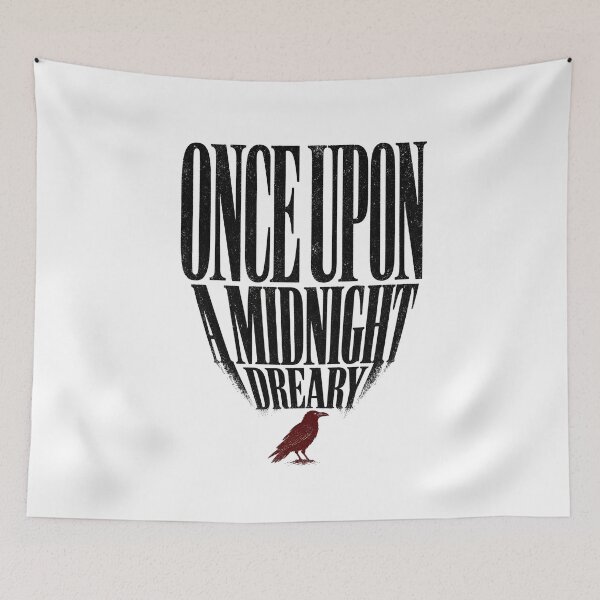 Item preview, Once Upon A Midnight Dreary Gothic Raven Quote Design designed and sold by Fenay Designs.