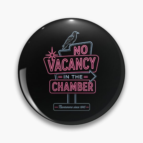 Item preview, No Vacancy In The Chamber Neon Sign Raven Parody Art designed and sold by Fenay Designs.
