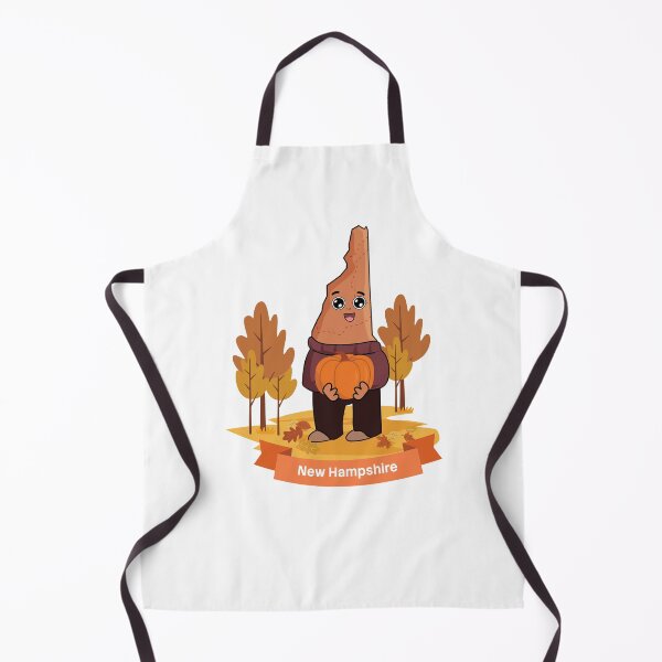 Item preview, New Hampshire Fall Season Pumpkin Cute Character designed and sold by Travel.Art.