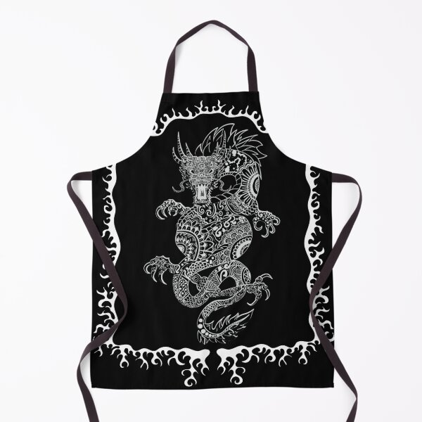 Item preview, Tattoo Design Dragon in Frame for Dark Coloured Items designed and sold by TeeGeeTees.