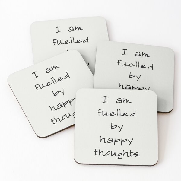 Item preview, I Am Fuelled By Happy Thoughts designed and sold by PublicArtDesign.