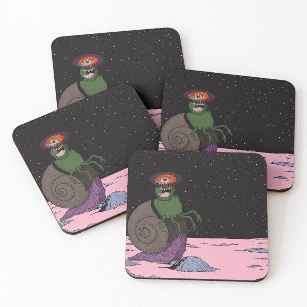 Item preview, Cosmic Snail Monster - Surreal Psychedelic Space Art designed and sold by Ioannaplz.