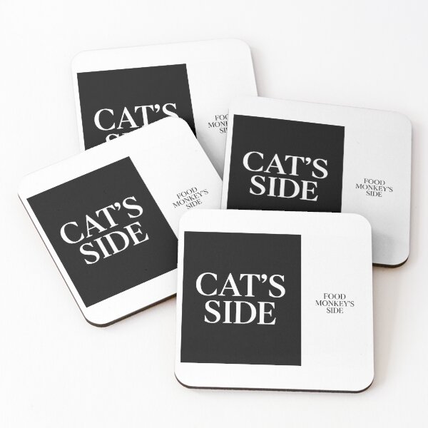 Item preview, ⭐CAT'S SIDE COLLECTION⭐ - CAT'S SIDE - FOOD MONKEY'S SIDE designed and sold by WheelieGdArt.