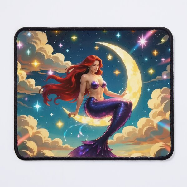 Item preview, Crescent Moon Mermaid designed and sold by Tau Tia L Douglass.