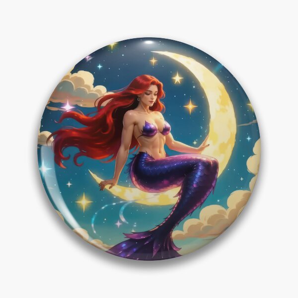 Item preview, Crescent Moon Mermaid designed and sold by Tau Tia L Douglass.