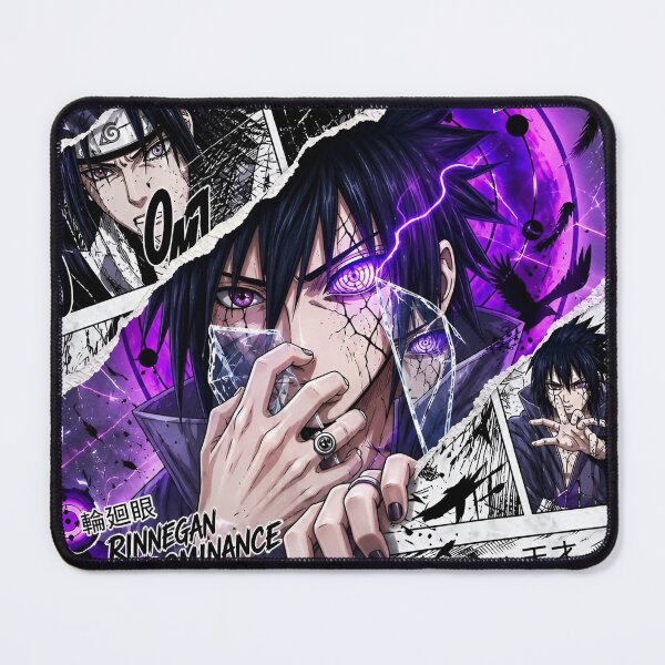 Item preview, Sasuke | Purple Eye Shadow Warrior | Mystic Dojutsu Anime Style Collage designed and sold by Dyan4.