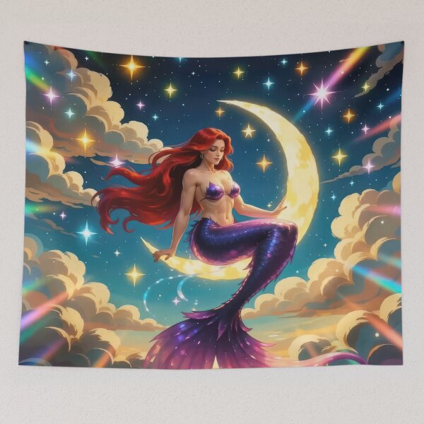 Item preview, Crescent Moon Mermaid designed and sold by Tau Tia L Douglass.