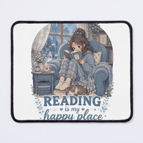 Item preview, Reading Is My Happy Place – Cozy Rainy Day Edition designed and sold by PaulKlor.