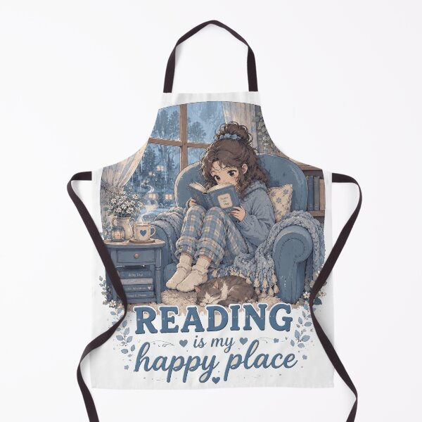 Item preview, Reading Is My Happy Place – Cozy Rainy Day Edition designed and sold by PaulKlor.