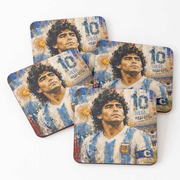 Item preview, Diego Maradona Legend Portrait | Argentina Football Icon Art designed and sold by ArtistrySky.
