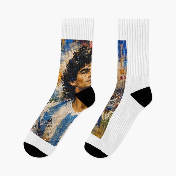 Item preview, Diego Maradona Legend Portrait | Argentina Football Icon Art designed and sold by ArtistrySky.