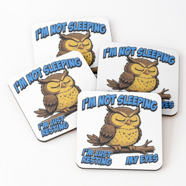 Item preview, I'm Not Sleeping Just Resting My Eyes Owl designed and sold by TshirtsOnline-.