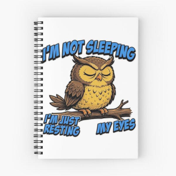 Item preview, I'm Not Sleeping Just Resting My Eyes Owl designed and sold by TshirtsOnline-.