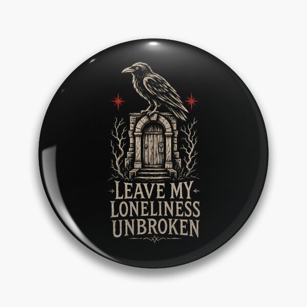 Item preview, Leave My Loneliness Unbroken Gothic Raven Crypt Art designed and sold by Fenay Designs.
