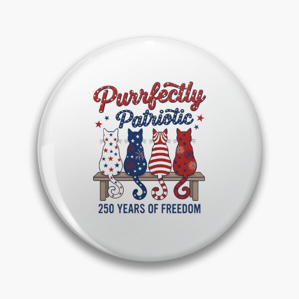 Item preview, Purrfectly Patriotic Cats 250 Years Of Freedom America 250 designed and sold by Mind-Drift.