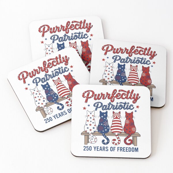 Item preview, Purrfectly Patriotic Cats 250 Years Of Freedom America 250 designed and sold by Mind-Drift.
