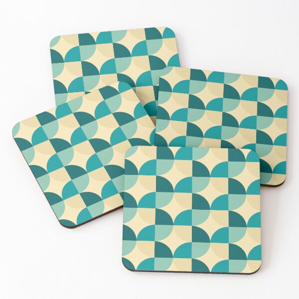 Item preview, The blue Waves F7 - retro pattern  designed and sold by StefanStudioArt.
