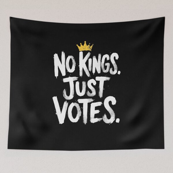 Item preview, NO KINGS. JUST VOTES designed and sold by Syahrasi.