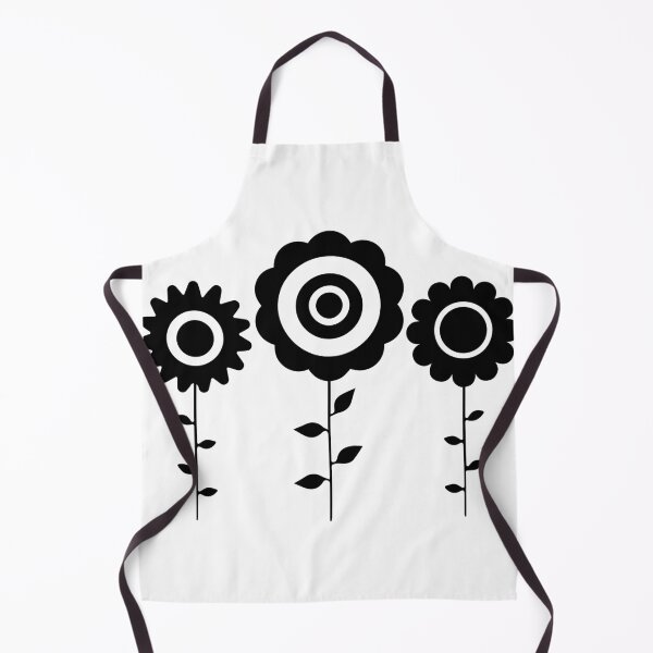 Item preview, Scandinavian Retro Flowers Black and White Graphic designed and sold by ZorianArt.