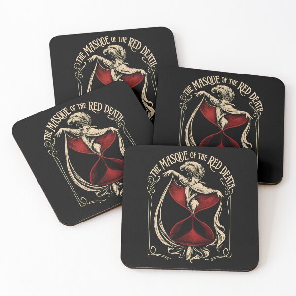 Item preview, The Masque of the Red Death Gothic Hourglass Literature Art designed and sold by Fenay Designs.