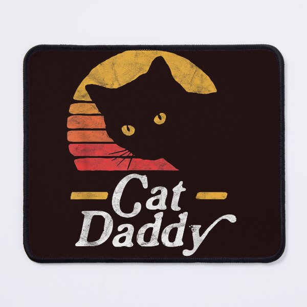 Item preview, Cat Daddy Retro Black Cat Vintage Sunset Cat Lover T-Shirt designed and sold by 3liegy.