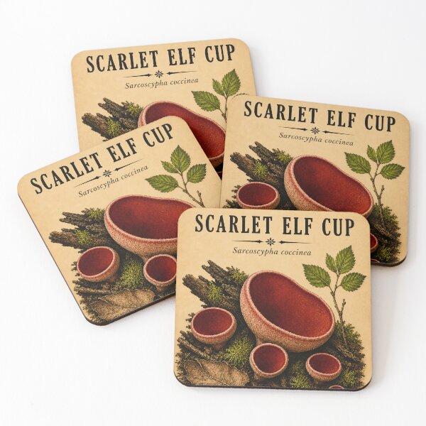 Item preview, Scarlet Elf Cup Mushroom designed and sold by StudioBloodmoon.