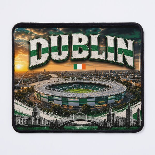Item preview, Dublin Skyline & Iconic Stadium Art – Cinematic Evening Edition designed and sold by globetrottergfx.