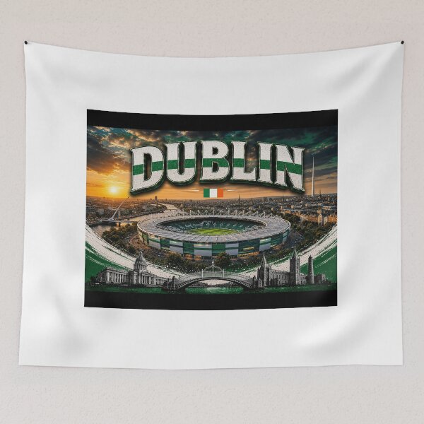 Item preview, Dublin Skyline & Iconic Stadium Art – Cinematic Evening Edition designed and sold by globetrottergfx.
